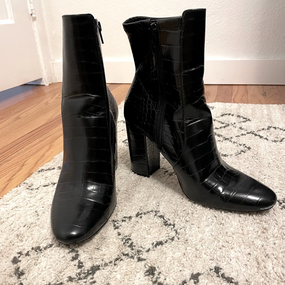 Aldo Crocodile Ankle Boots